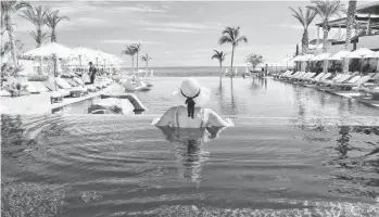  ?? SUBMITTED ?? The infinity pools at Chileno Bay Resort in Los Cabos quietly cascade in three tiers toward the Sea of Cortez.