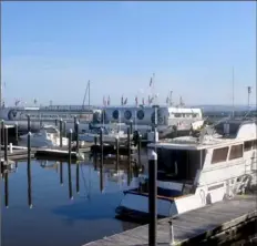  ?? Pahokee Chamber of Commerce ?? The concert boat Point Counterpoi­nt II in its new home at a marina in Pahokee, Fla.