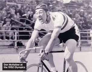  ??  ?? Don McKellow at the 1952 Olympics