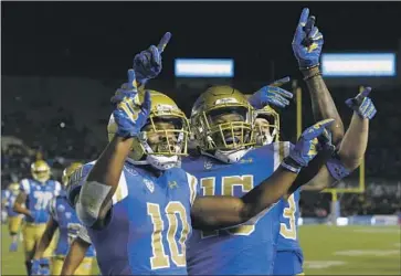  ?? Luis Sinco Los Angeles Times ?? UCLA’S MOVE to the Big Ten is seen as a way to grow revenue through more lucrative broadcast deals in football. “Big Ten membership equates to better television time slots for our road games,” UCLA officials say.