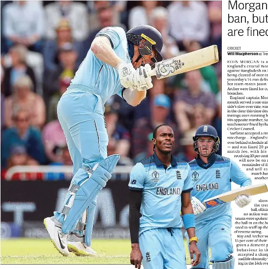 escapes overrate ban, but Roy and Archer are fined for ill