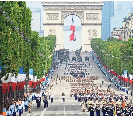  ??  ?? The Champs-Elysees avenue in Paris is popular with tourists. — AFP