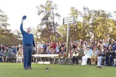  ??  ?? Jack Nicklaus pays tribute to fellow champion and Rolex Testimonee, the late Arnold Palmer.