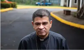  ?? Photograph: Maynor Valenzuela/ Reuters ?? Bishop Rolando Álvarez, an outspoken critic of Daniel Ortega, had been holed up for two weeks after police prevented him from celebratin­g mass.