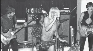  ??  ?? Old footage of Iggy Pop and the Stooges appears in a new film directed by Jim Jarmusch.