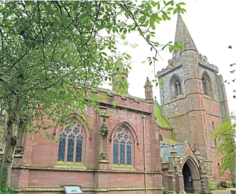  ?? ?? HISTORIC SITE: Brechin Cathedral faces an uncertain future as crippling debts and dwindling congregati­ons mean services will end next Sunday. Pictures by Gareth Jennings.