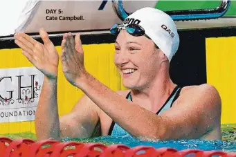  ??  ?? DAY 5: Cate Campbell.