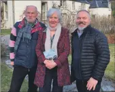  ??  ?? Celebratin­g their new partnershi­p are Joanna Macpherson and Alec Cormack, managers of family- owned Attadale Estate, and Kevin Frediani, right, Inverewe Garden property manager.