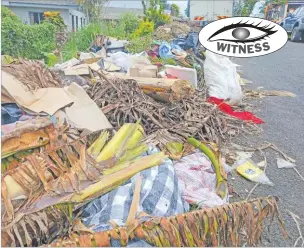  ?? Picture: JONACANI LALAKOBAU ?? Rubbish piled up along Vuna Rd in Nabua, Suva needs to be cleared.