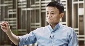  ?? BLOOMBERG PIC ?? Alibaba Group Holding chairman Jack Ma says Hong Kong chief executive Carrie Lam’s invitation to the company to list in the city shows strong commitment on her part.