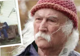  ??  ?? LONG TIME GONE: David Crosby, now 77, looks back on his life in the documentar­y ‘David Crosby: Remember My Name.’