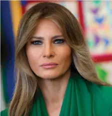 ??  ?? First lady Melania Trump greeted the Gold Star group