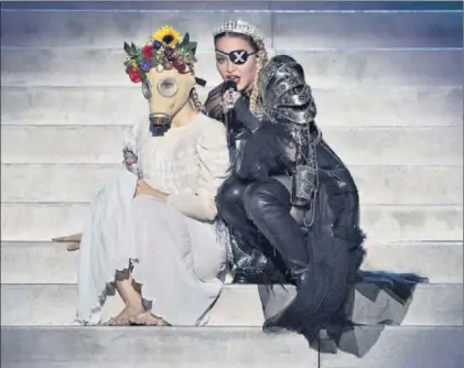 ?? / M. CAMPANELLA (GETTY) ?? Actuación de Madonna en la gala de Eurovisión, el pasado mayo en Tel Aviv.
