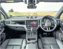  ?? ?? Improvemen­ts have been made to the Macan’s interior, including the centre console and switchgear.