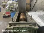  ?? ?? Stripped cylinder in press