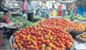  ?? HT ?? Tomato prices shooting up is a normal occurrence during rains.