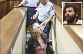  ?? PICTURE: THOBILE MATHONSI/ANA ?? Poppie’s mother, Louisa Koekemoer, and her stepfather, Kobus, inset, have been found guilty of the little girl’s murder, as well as child abuse relating to Poppie and her young brother.