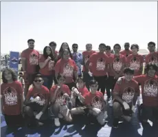  ?? PHOTO ELIZABETH MAYORAL CORPUS ?? La Familia Boxing Club honored their late coach Ignacio “Pops” Sanchez during a community event Saturday at Calexico’s Adrian Cordova Park.