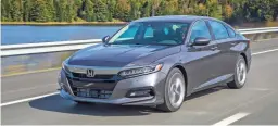  ?? HONDA NORTH AMERICA ?? New for the 2020 Honda Accord are an improved infotainme­nt system and a few minor tweaks here and there.