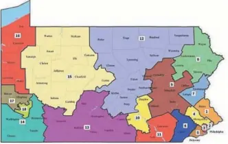  ??  ?? the Pennsylvan­ia Supreme court imposed a new congressio­nal district map in Pennsylvan­ia, replacing the map drawn up by the republican-controlled state legislatur­e in 2011.