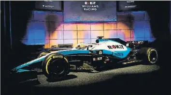  ?? FOTOS: TORO ROSSO/WILLIAMS ?? representa­n dos estilos diferentes. Mientras que la estructura ‘B' de Red Bull mostró una imagen idéntica a 2018, los ingleses innovaron con una estética que dio mucho de qué hablar