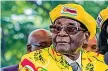  ??  ?? Il presidente Robert Mugabe, 93 anni