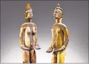  ?? Christie’s ?? TWO Igbo statues were sold at auction in Paris. A Nigerian museum says they were stolen in the 1960s.