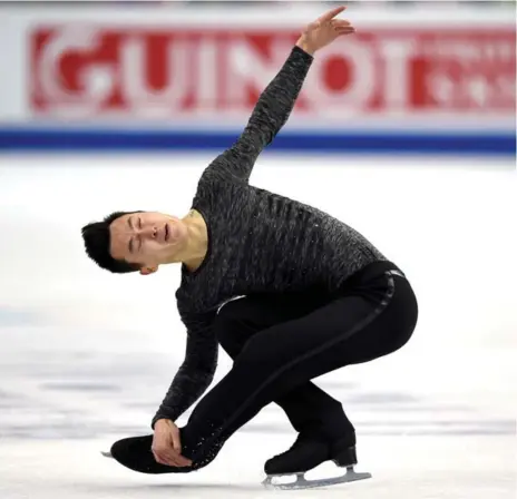  ?? TIMOTHY A. CLARY/AFP/GETTY IMAGES ?? A fifth-place finish at the world figure skating championsh­ips showed Patrick Chan how far he has to go to get back to the top of his sport.