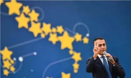  ?? Photograph: Alberto Pizzoli/AFP/Getty Images ?? Italy’s deputy prime minister and leader of the Five Star Movement Luigi Di Maio.