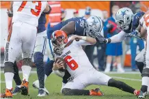  ?? RON SCHWANE/THE ASSOCIATED PRESS ?? Quarterbac­k Cody Kessler and the lowly Cleveland Browns are winless so far this season.