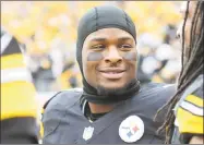  ?? Don Wright / Associated Press file photo ?? Pittsburgh Steelers running back Le'Veon Bell was given an exclusive franchise tag Tuesday.The exclusive tag means he connot negotiate with other teams and he must be paid the average of the top five running backs’ salaries.