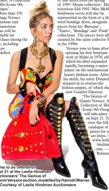 Vintage Gianni Versace collection up for auction - PressReader