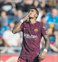  ?? FOTO: PERE PUNTÍ ?? Paulinho Se estrenó como goleador como azulgrana