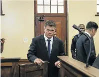  ?? Picture: DAVID HARRISON ?? HOME-BOUND: Jason Rohde in court