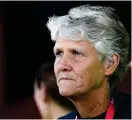  ??  ?? KRITISK. Förra förbundska­ptenen Pia Sundhage tycker att svenska spelare tränare för lite.