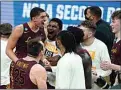  ?? PAUL SANCYA / AP ?? Loyola Chicago guard Lucas Williamson (1) celebrates after beating Illinois 71-58 in the second round of the NCAA men’s basketball tournament Sunday at Bankers Life Fieldhouse in Indianapol­is.