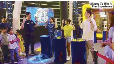  ??  ?? Minute To Win It: The Experience