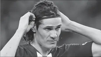  ?? AP ?? Edinson Cavani, pictured playing for Paris Saint-Germain in February, is confident he still has much to offer at the top level after the 33-year-old joined Manchester United in a season-long deal earlier this month.