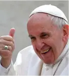  ??  ?? Pope Francis