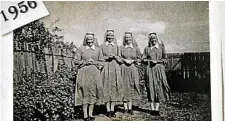  ??  ?? HERE TO SERVE: Sr Cecilia (second from right) arrives in Toowoomba with the Missionary Sisters of Service in 1964.