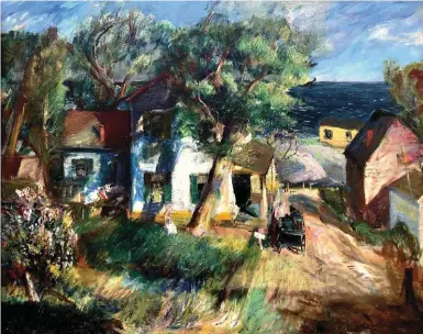 ??  ?? John Whorf (1903-1959), Provinceto­wn Cottage. Oil on canvas, 29 x 36 in., signed lower right. Courtesy Parco Fine Art.