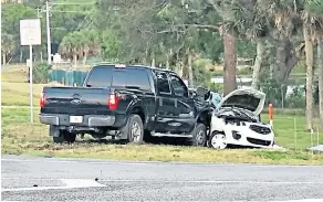  ??  ?? Adam Stephenson and his wife Maryanne, left, and his parents Bryan and Sheralyn, right, all died when their car turned into the path of an oncoming pickup truck during a holiday in Florida