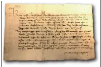  ?? ?? Il documento
La lettera su Donatello scritta da Matteo degli Organi all’Opera del Sacro Cingolo