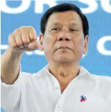  ??  ?? Rodrigo Duterte.