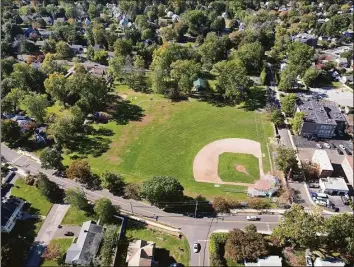  ?? Tyler Sizemore / Hearst Connecticu­t Media ?? Stamford awarded a community group $3,000 that will in part help to install a Little Free Library kiosk at Barrett Field Park.