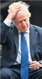  ??  ?? Under pressure: Boris Johnson