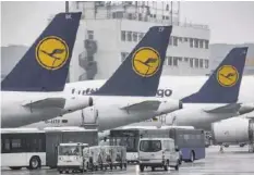 ?? KEYSTONE ?? Allein gestern musste Lufthansa 46 Flüge annulliere­n.