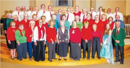  ??  ?? The Nashville Street Singers, from First Baptist Church in Ringgold, Ga., will make their Chattanoog­a debut at the Holiday Spectacula­r.