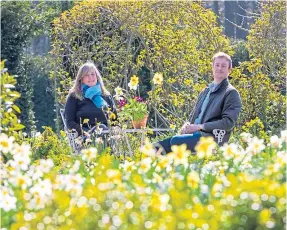  ??  ?? Caroline Thomson and her son Hamish at Backhouse Rossie Estate.