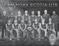  ?? SUBMITTED ?? The 2018 Nova Scotia U-15 mens’ team and coaches took home bronze at the championsh­ips in British Columbia earlier this month. Port Williams’ Kaj MacVicar, pictured fourth in the back row, was on the team.